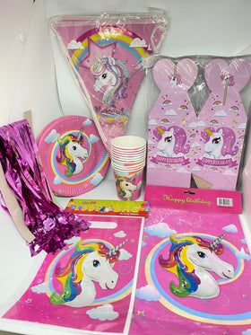Unicorn Party Set for 10 Kids