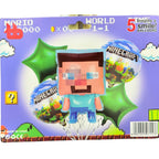 Minecraft Foil Balloon Set – 5 Pcs
