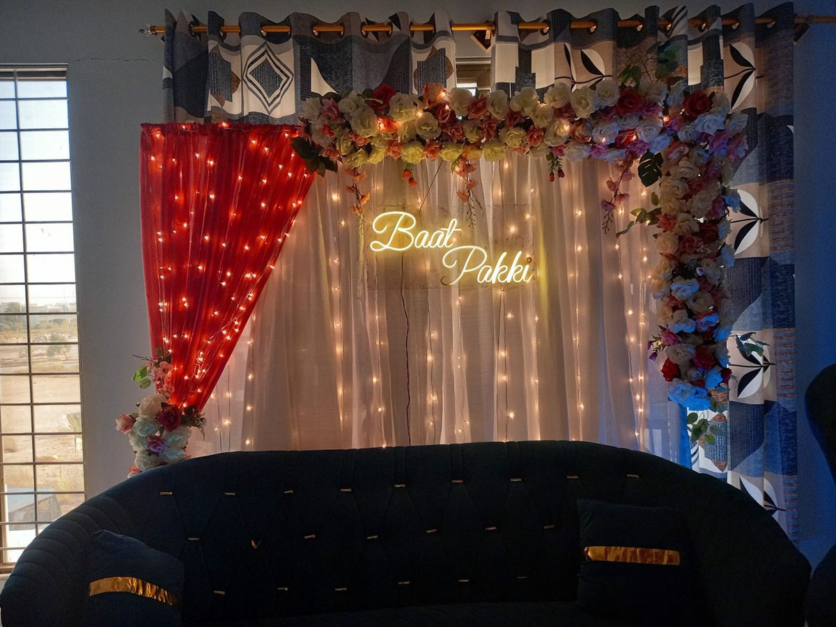 Baat Pakki decoration floral backdrop Karachi – photo 2