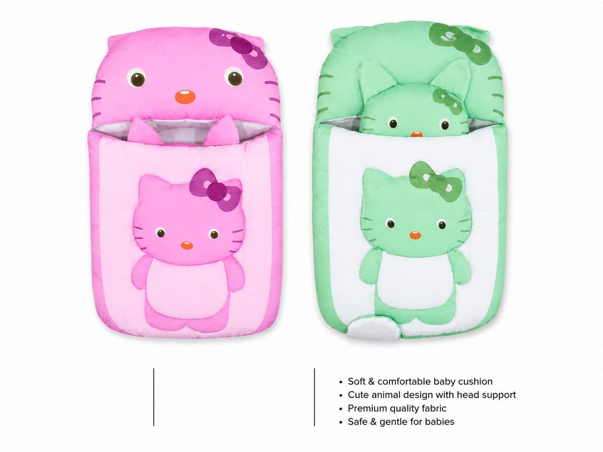 Baby carry nest cat design pink and green