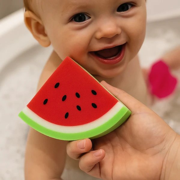 Baby Fruit Bath Sponge – Watermelon