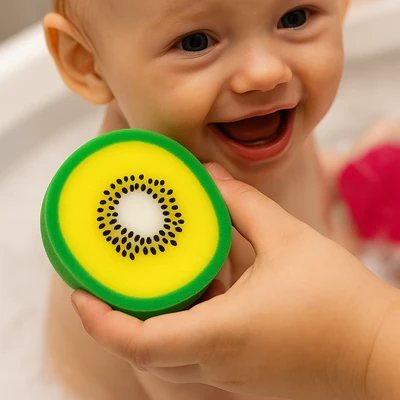 Baby Fruit Bath Sponge – Kiwi