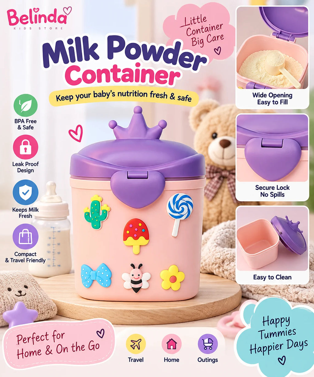 Baby Milk Powder Container with Spoon – poster 8 | Belinda Store Pakistan