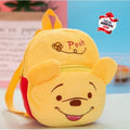 Winnie the Pooh kids plush backpack - yellow soft school bag