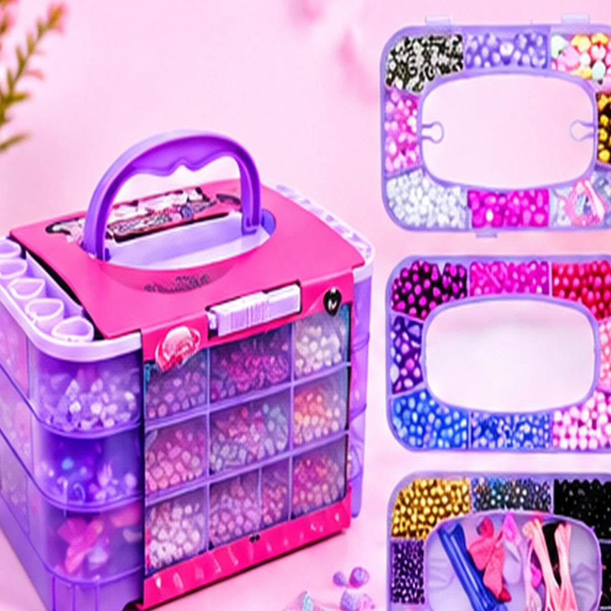 Bead Jewellery Making Kit with Case â DIY Bracel - alternate view 4
