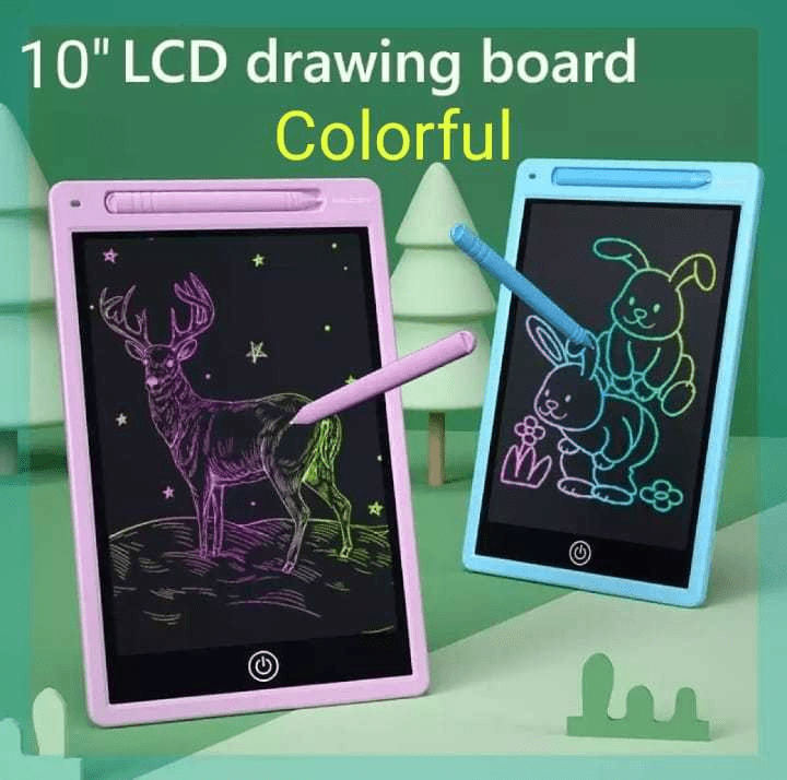 10" LCD Writing Tablet Multicolor