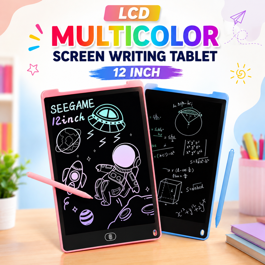 12" LCD Writing Tablet Multicolor