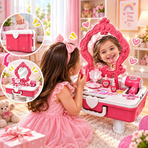 2 in 1 Draw-Bar Box Dressing Table Toys