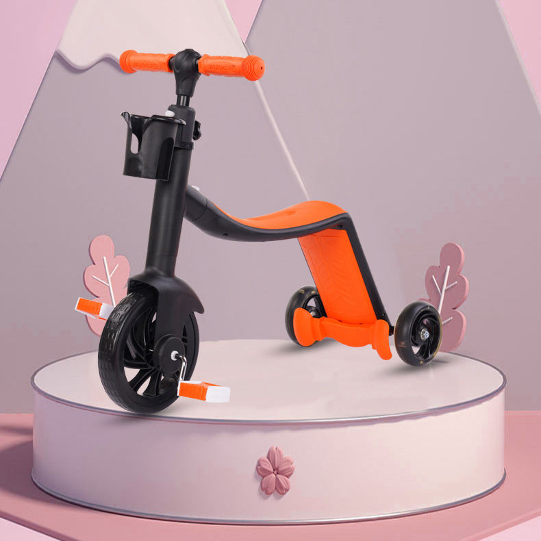 2 in 1 Kids Tricycle Scooter Convertible Balance Bike