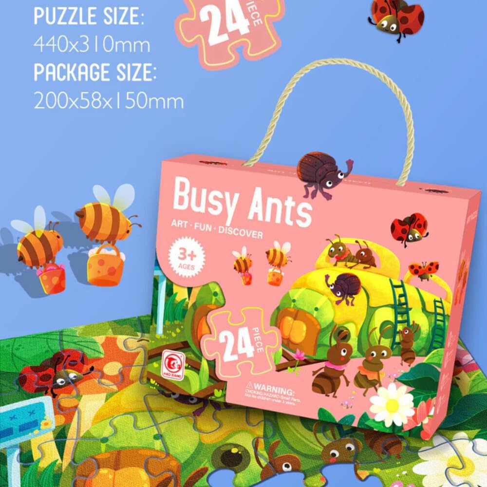 24 Pcs Art Puzzle for Kids
