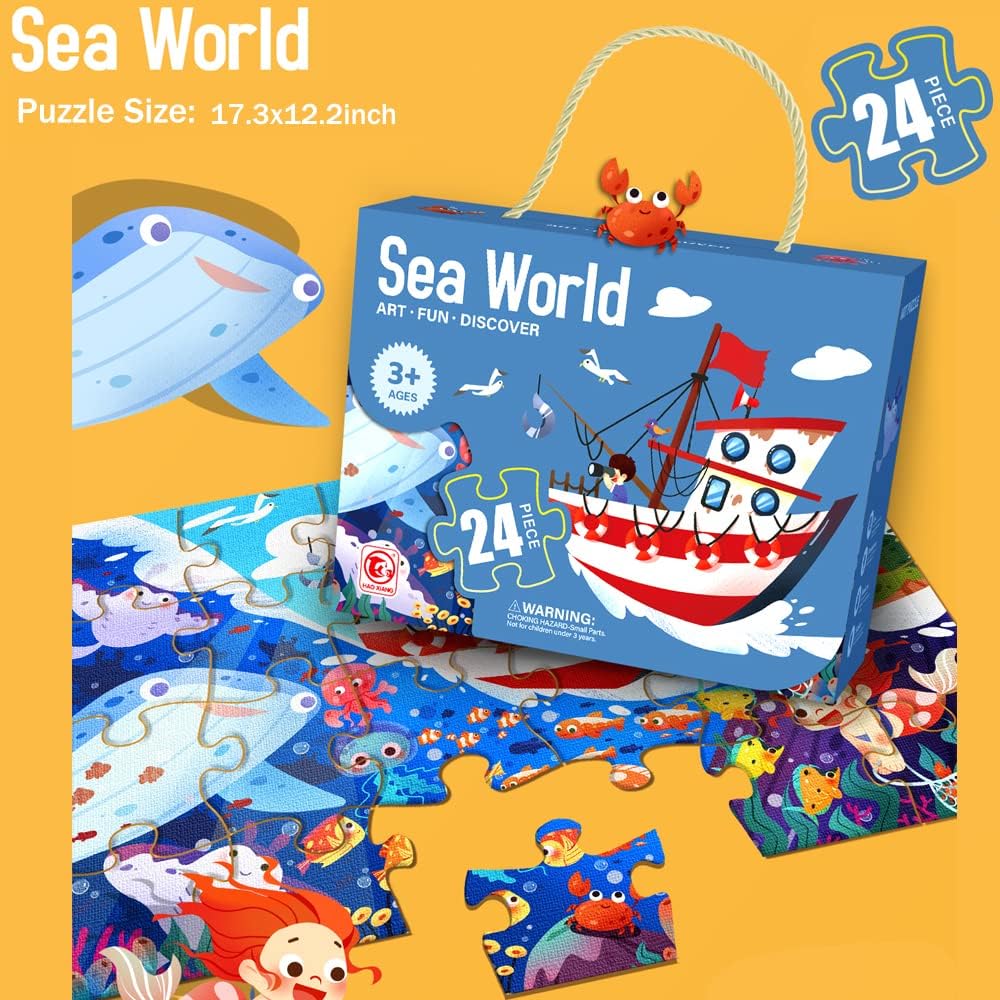24 Pcs Art Puzzle for Kids