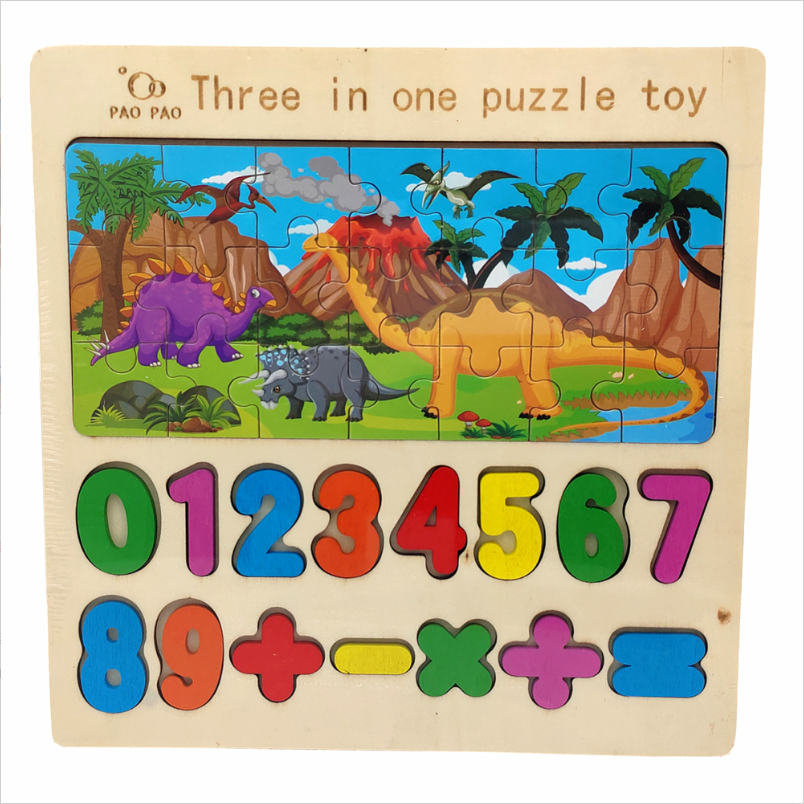 3 in 1 DIY Puzzle Board Game For Kids