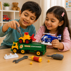 3 In 1 Engineering Vehicle Toy Playset With Tools