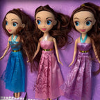 4-in-1 Princess Dress-Up Doll Set for Girls