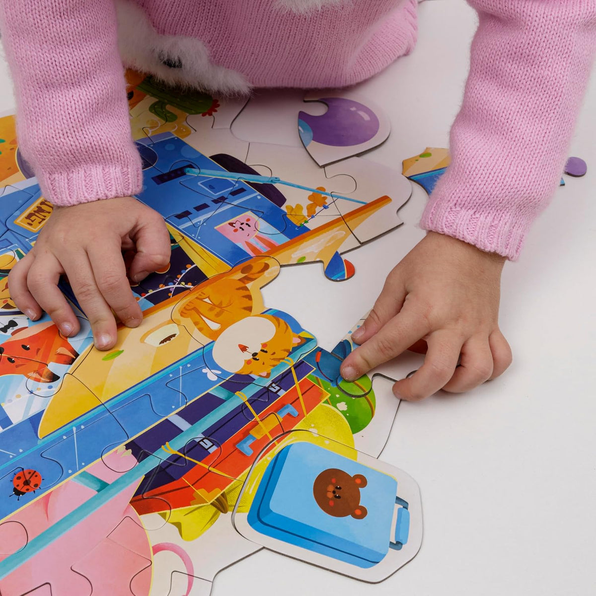 53 Pcs Camper Car Puzzle Set for Kids