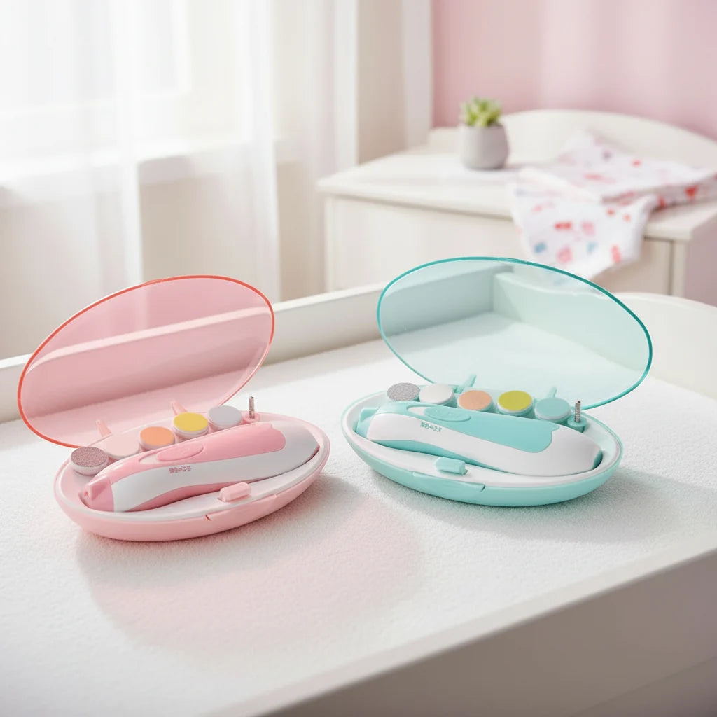 6 in 1 Electric Baby Nail Trimmer Kit (Random Color)