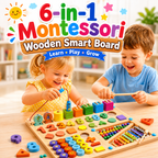 6-in-1 Montessori Wooden Smart Board