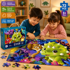 72 Pcs Educational Jigsaw Puzzle for Kids