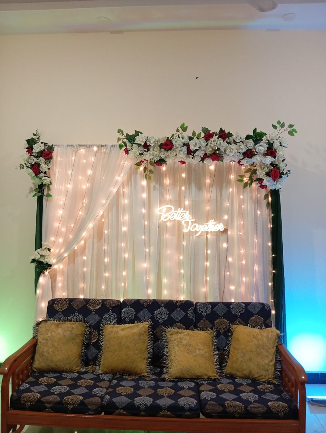 Better Together neon sign decor floral backdrop Karachi – photo 2