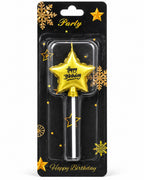 Star sparkler cake candle