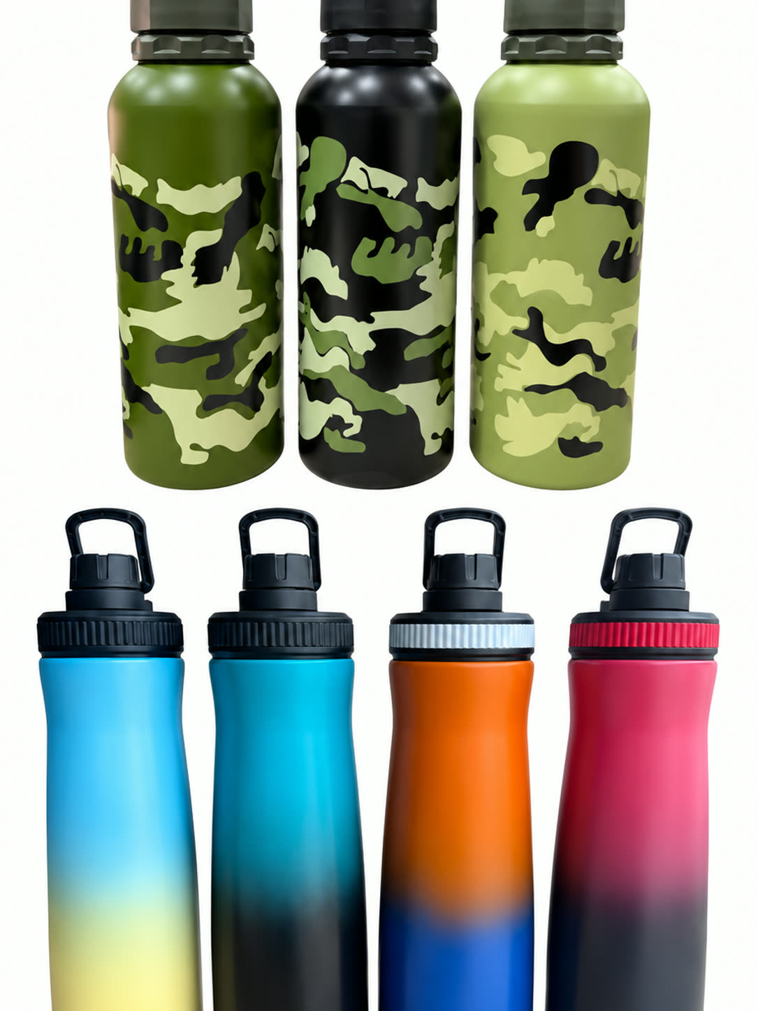 Camo Print Water Bottle for Boys | Army Style Sipp - alternate view 2