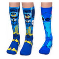 Cartoon Character Knee High Socks for Kids – Bat Hero Blue