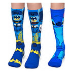 Cartoon Character Knee High Socks for Kids – Bat Hero Blue