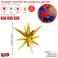 4D Starburst Foil Balloon