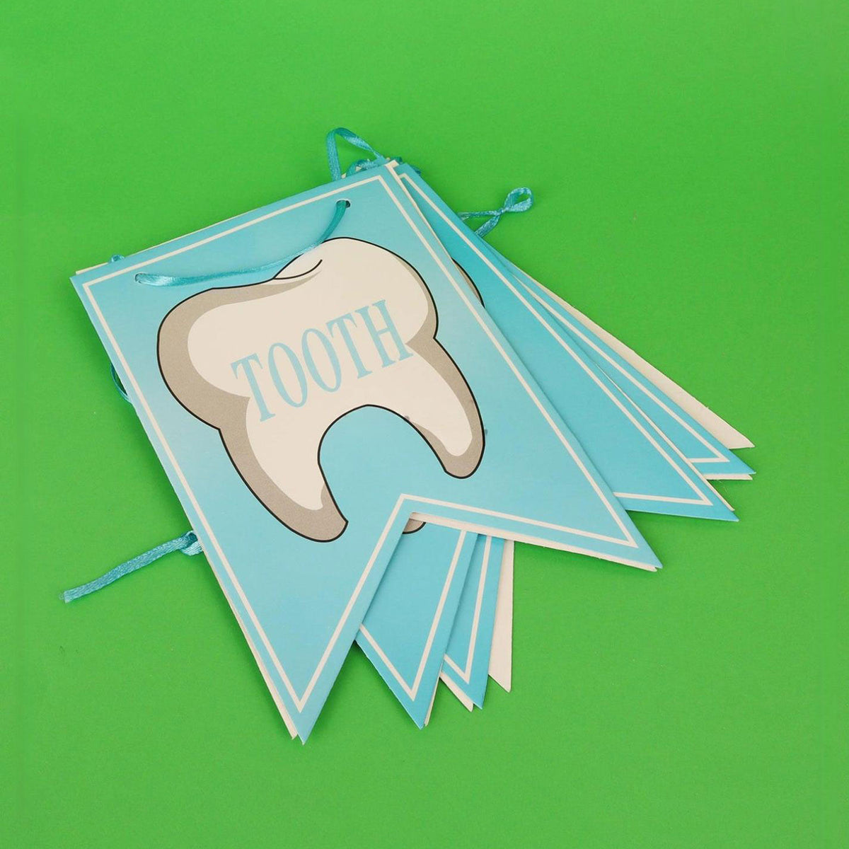 I Got My First Tooth Banner – Pink / Blue