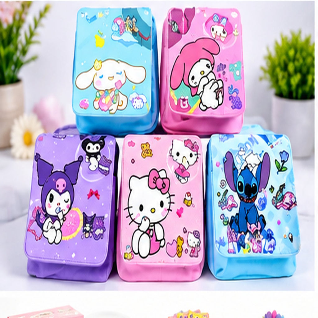 Character Pencil Pouch & Cosmetic Bag – Cinnamoroll, Kuromi, Stitch – Belinda Store