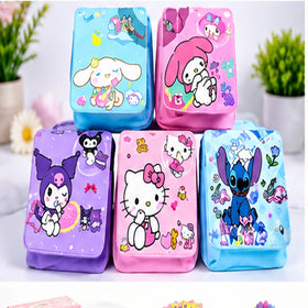 Character Pencil Pouch & Cosmetic Bag – Cinnamoroll, Kuromi, Stitch – Belinda Store
