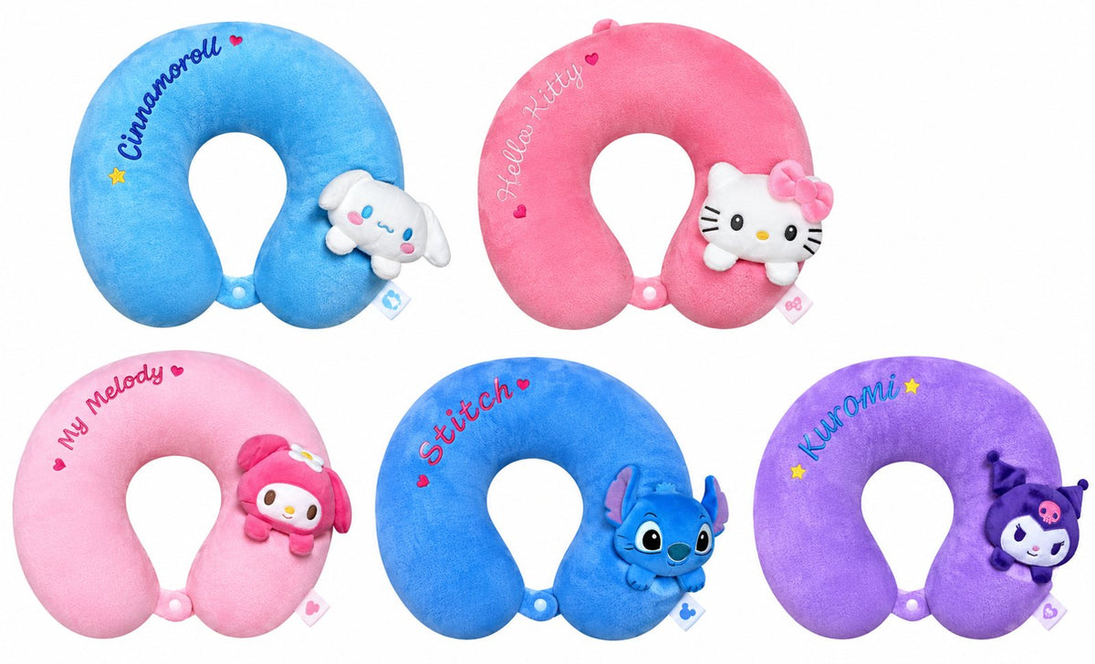 Character Travel Neck Pillow for Kids – Soft U-Shape Pillow – Belinda Store