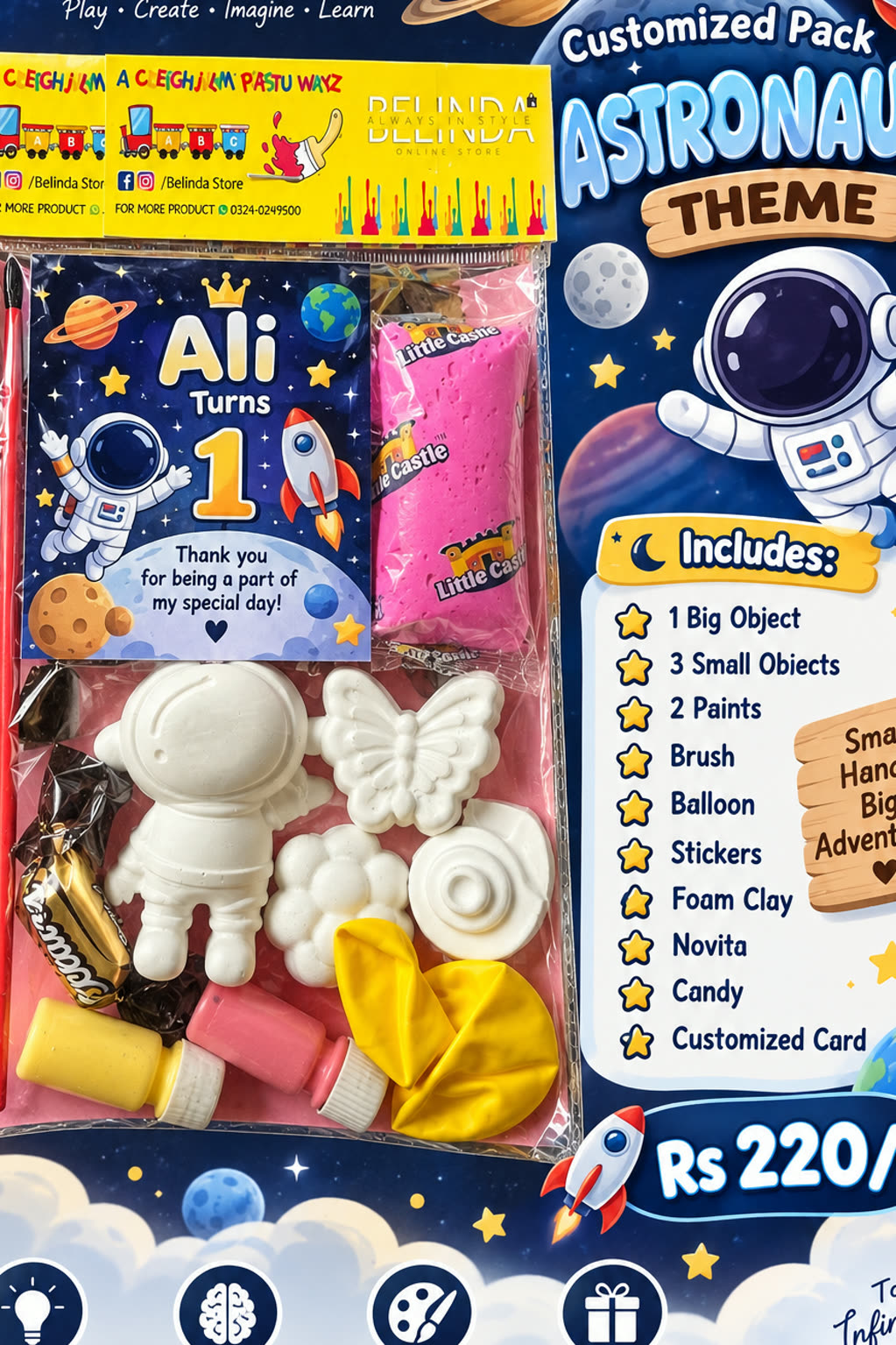 Customized Birthday Pack â Astronaut Theme | Per - alternate view 2