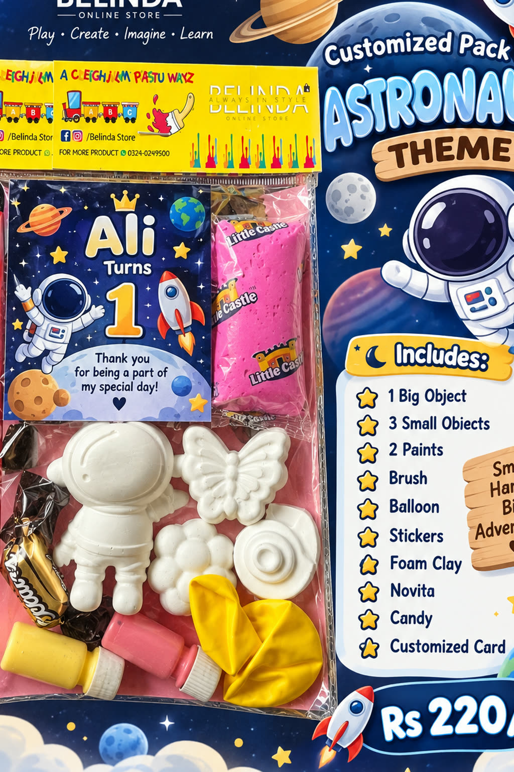 Customized Birthday Pack â Astronaut Theme | Per - alternate view 4