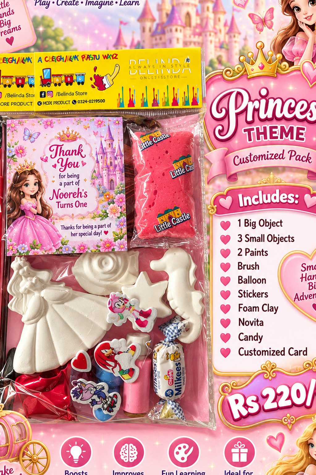Customized Birthday Pack â Princess Theme | Pers - alternate view 2
