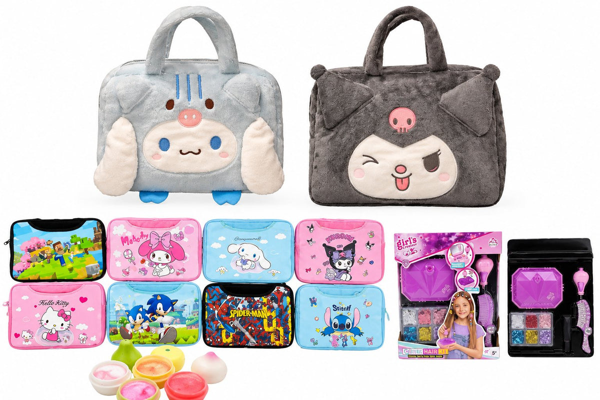 Cute Character Plush Bag & Pouch – Kids Toy Bag Collection – Belinda Store
