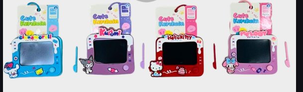 Cute Keychain LCD Writing Tablet