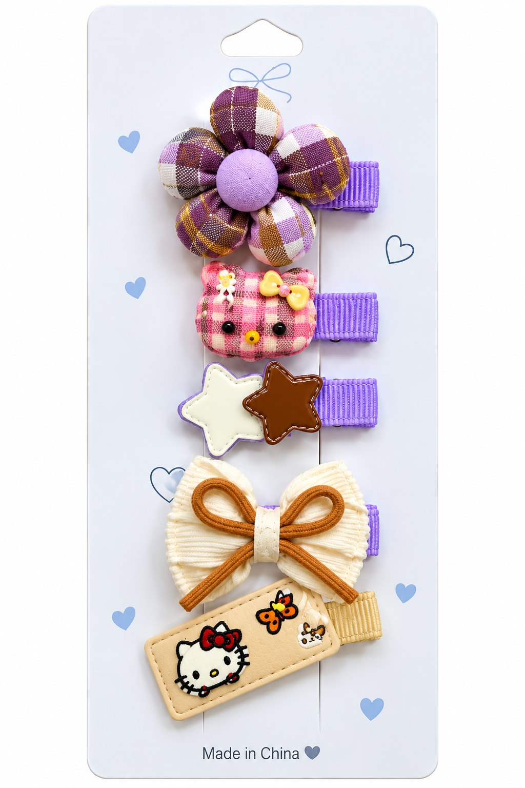 Cute Pastel Girls’ Hair Clip Set