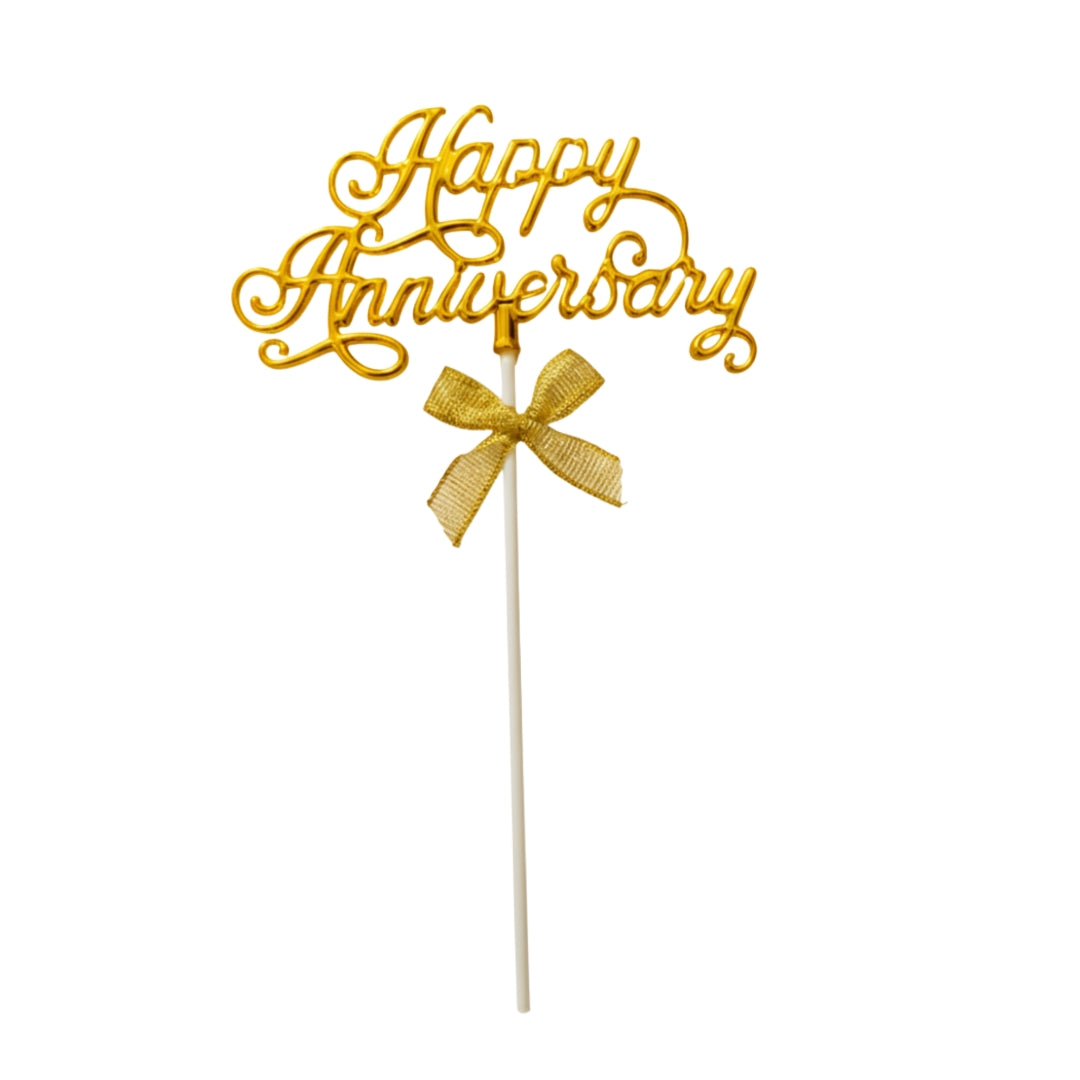 3D Happy Anniversary Cake Topper