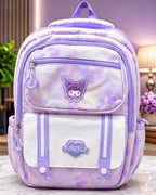 Kuromi School Backpack (Purple White) - Purple White image 2