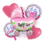 Baby Cradle Foil Balloon Set – 5 Pcs