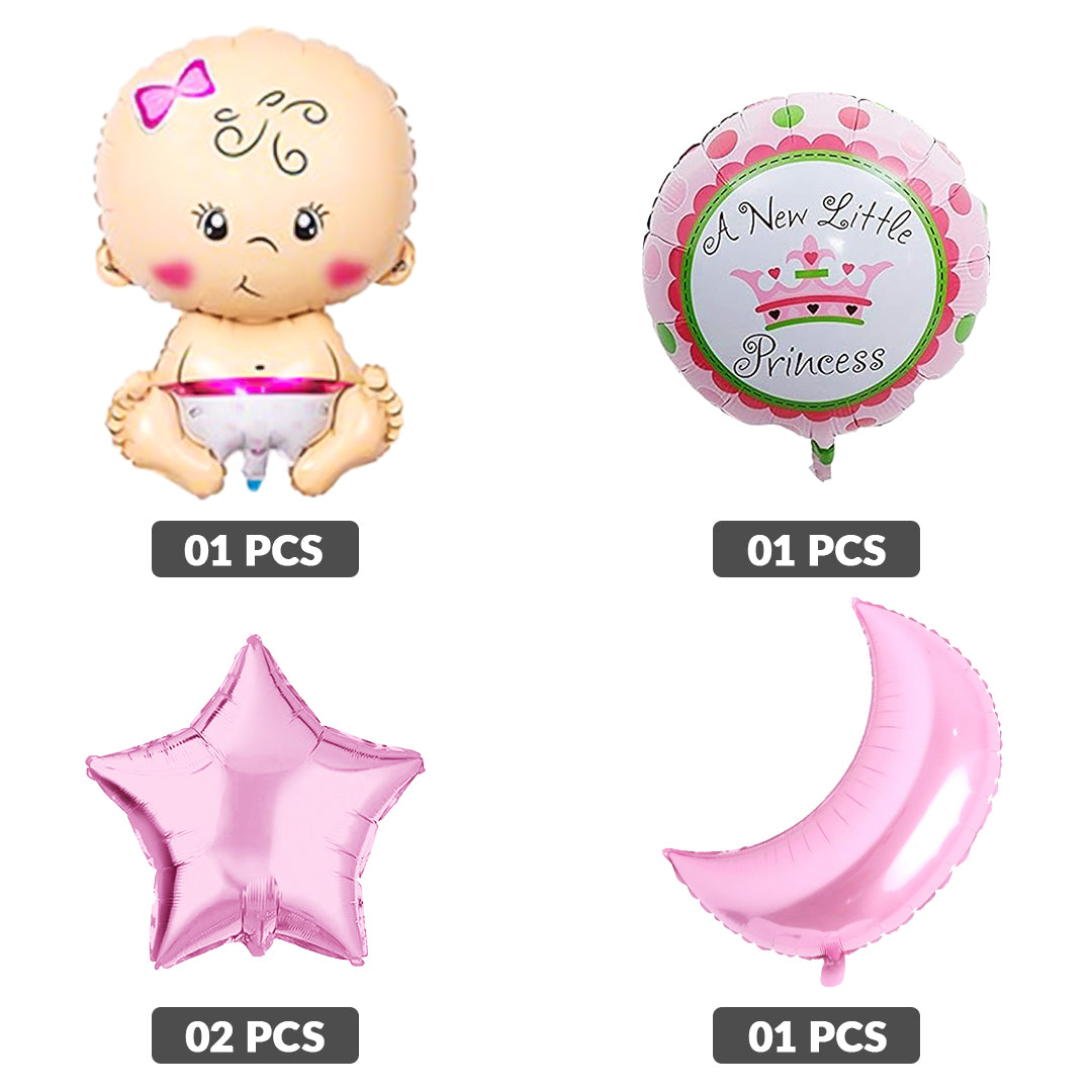 It's A Boy / It's A Girl Foil Balloon Set – 5 Pcs