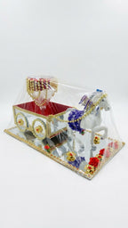 Doli horse carriage decoration front view