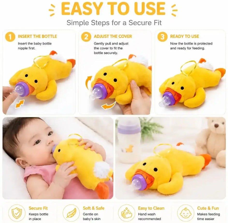 How to use duck baby bottle holder steps