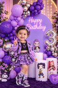 Pop Star personalized baby photoshoot backdrop - design 1