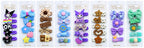 Eight Kawaii Hair Clip Cards Display