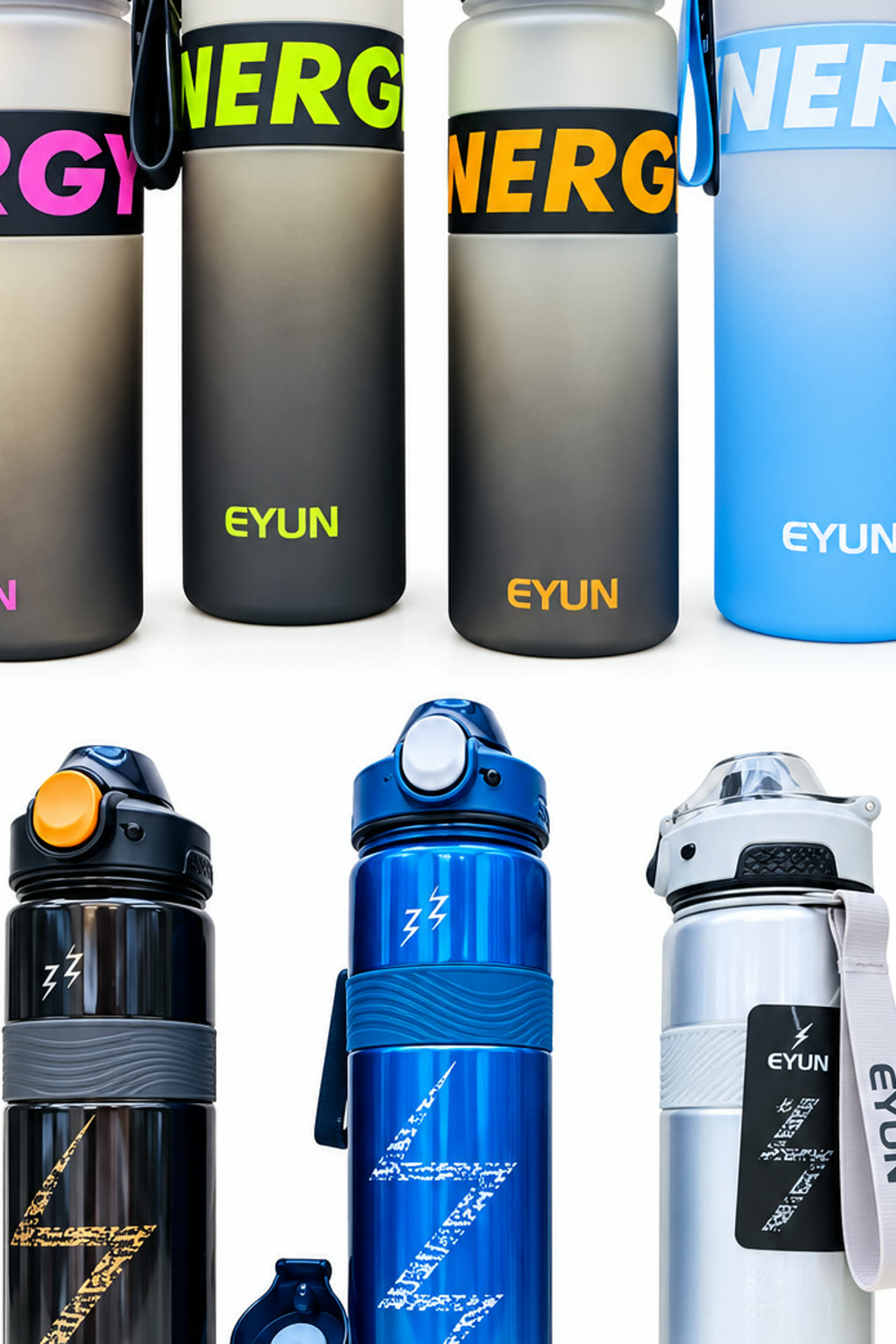 ENERGY Gradient Water Bottle | Ombre Sipper Bottle - alternate view 3