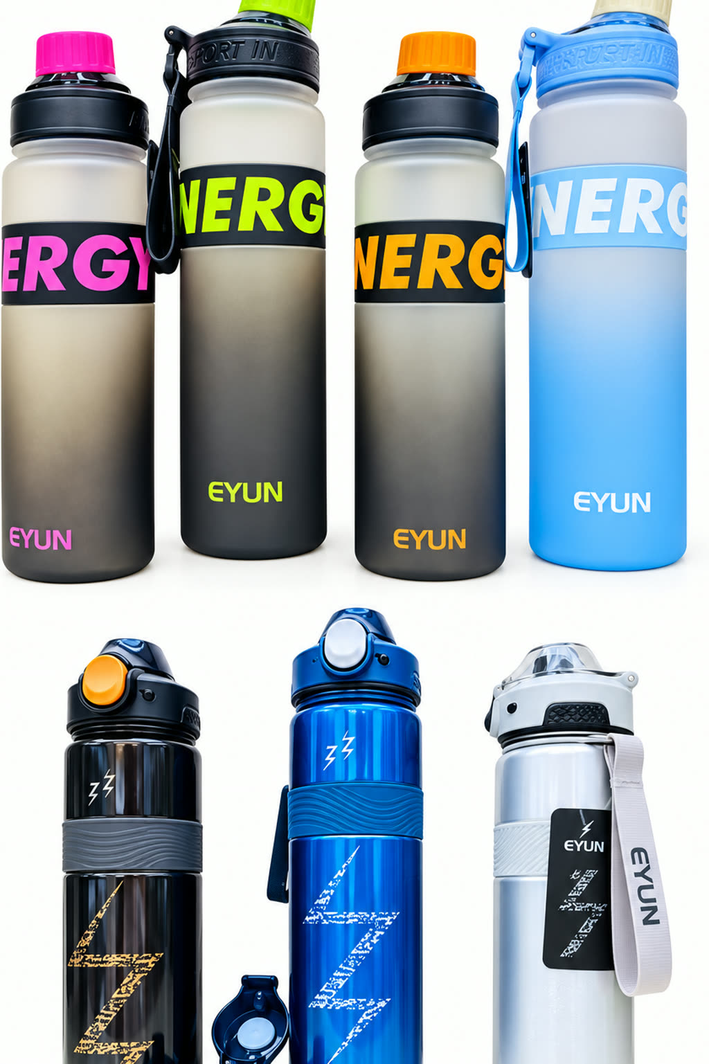 ENERGY Gradient Water Bottle | Ombre Sipper Bottle - alternate view 4