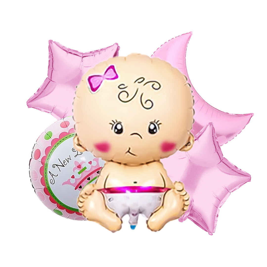 It's A Boy / It's A Girl Foil Balloon Set – 5 Pcs
