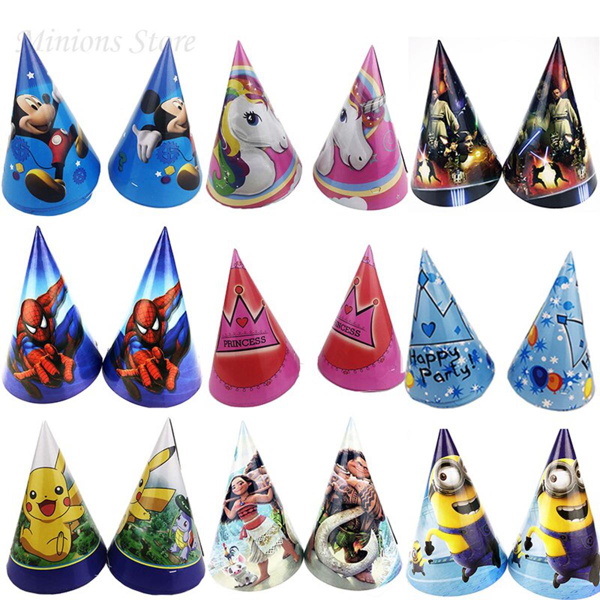 Cartoon Theme Birthday Caps